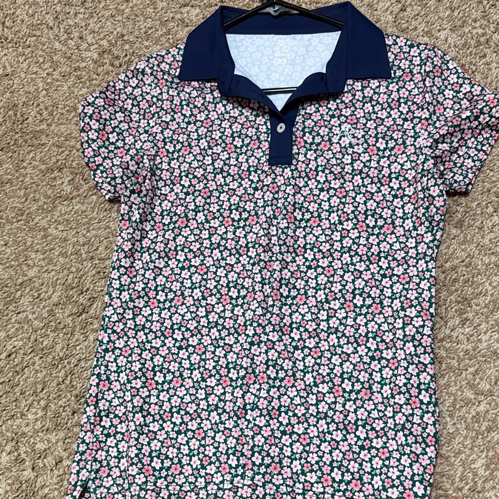 Rhoback Masters Limited Edition Navy and Pink Golf Polo